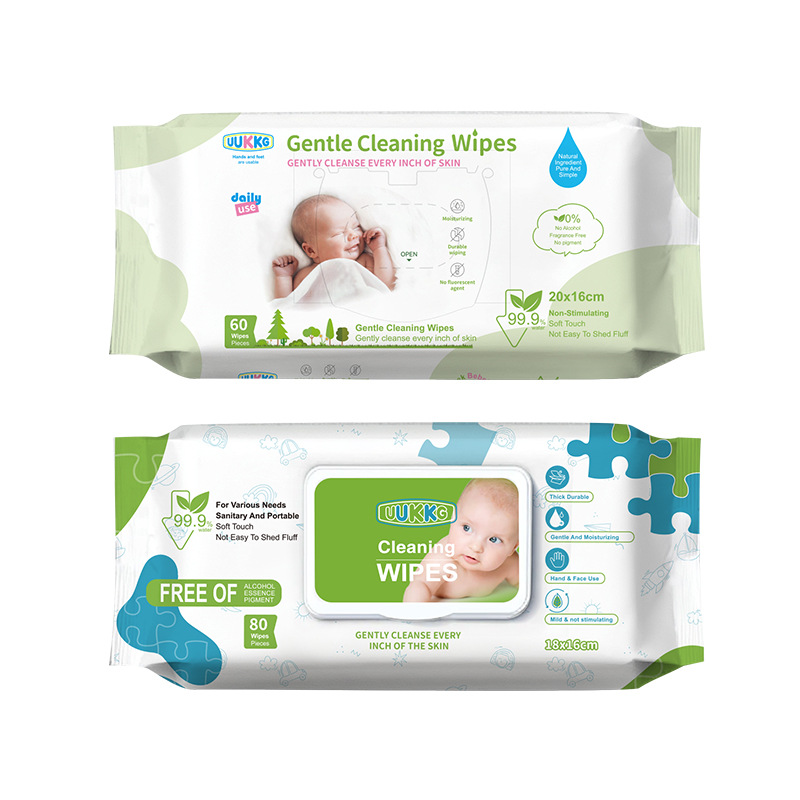 UUKKG 80 toallas húmedas para bebés suaves para madre y bebé, toallas húmedas para bebés limpias y dobladas, suministro transfronterizo