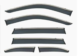 Generation Haval H6 Rain – Rain shield - haval-h6-mk3-2021-6pcs-pc-with-3d-stainless-steel-bright-strips-rain-shield