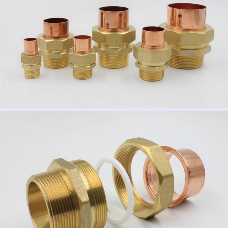 Latón cobre socket alambre exterior suelta conjunta codo tee soldadura directa dibujo muestra se puede utilizar