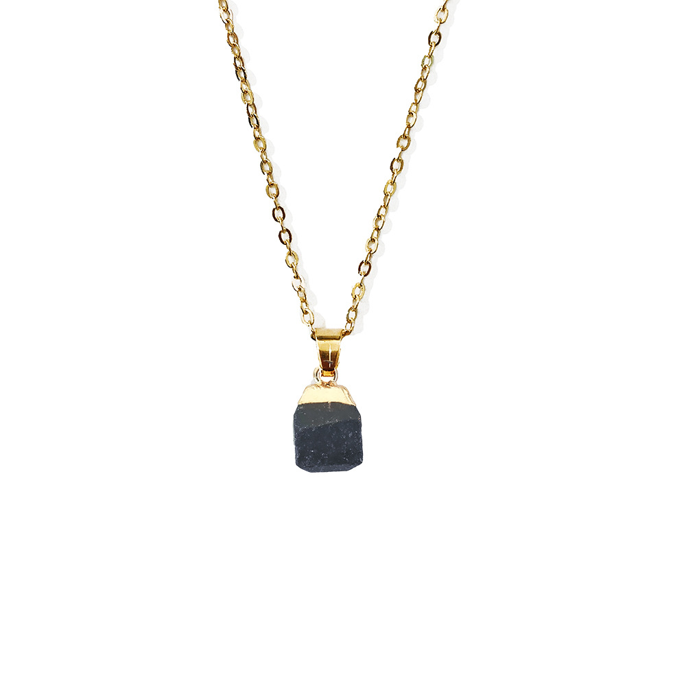 1 Piece Quantity Vacation Geometric Natural Stone Polishing Pendant Necklace 1 Piece