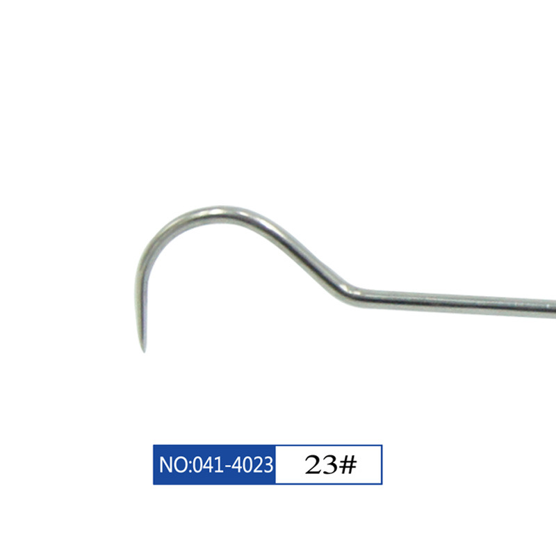 Sonda dental Star Tooth weirong aguja dental de acero inoxidable sin recubrimiento aguja dental limpia sonda dental palillos de dientes orales de un solo y doble cabeza