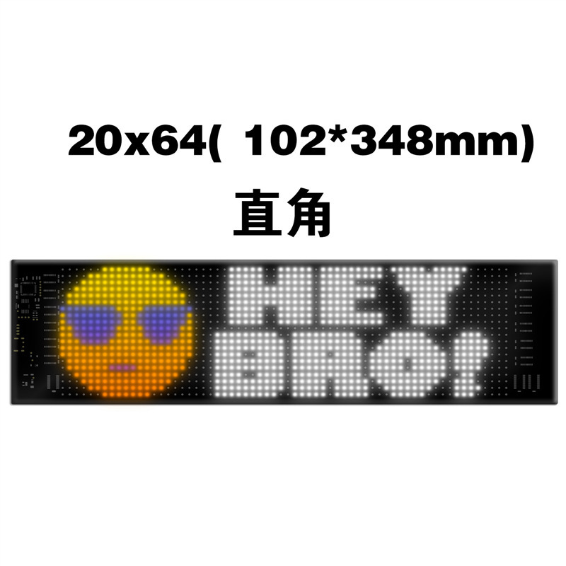工場在庫車両搭載フレキシブルソフトスクリーンフルカラーLEDインテリジェントステッカー広告ディスプレイ|undefined