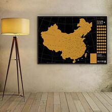 旅行记录打卡刮刮地图旅游中国版世界打卡人生足迹可标记挂画背景