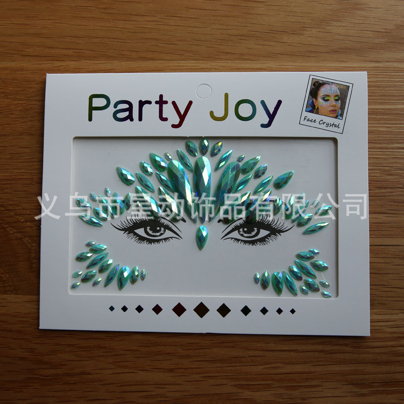 gems face sticker �¿�ѹ����ˮ��ü��������װ������diy HF-91