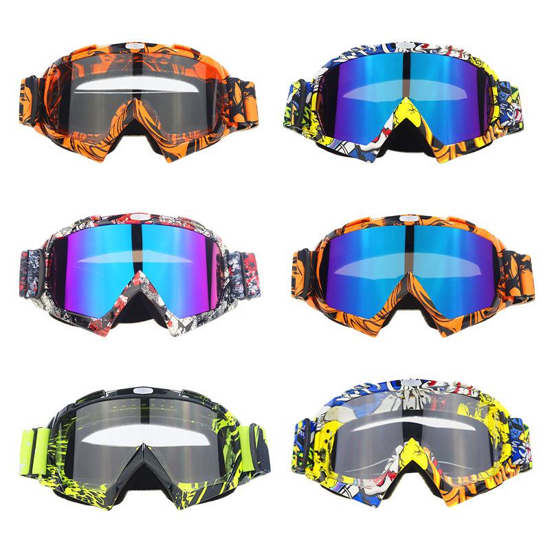 Shop Hot-selling Outdoor Mountain Climbing Cross-country Motorcycle Windproof Goggles Fashionable Set of Proximity Mirror