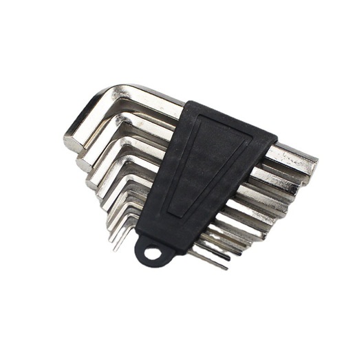 Manufacturer's supply of 9 pieces matt plum blossom star-shaped ball head hexagonal wrench extended hexagonal wrench set