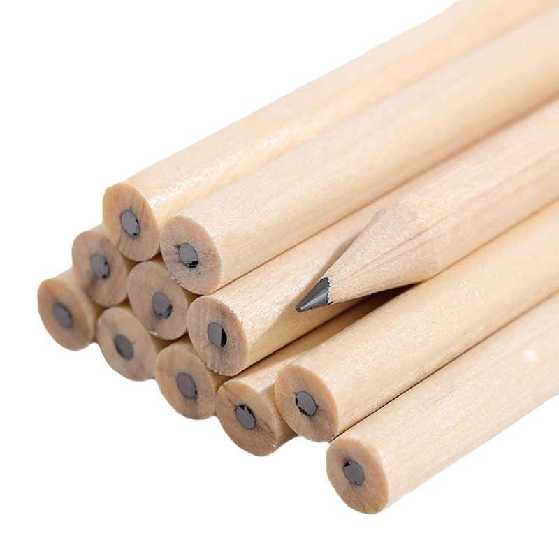 Log Pencil Primary School Students' Writing Pen Writing Continuous Children's HB Pencil Office Drawing Sketch Pencil Learning Supplies