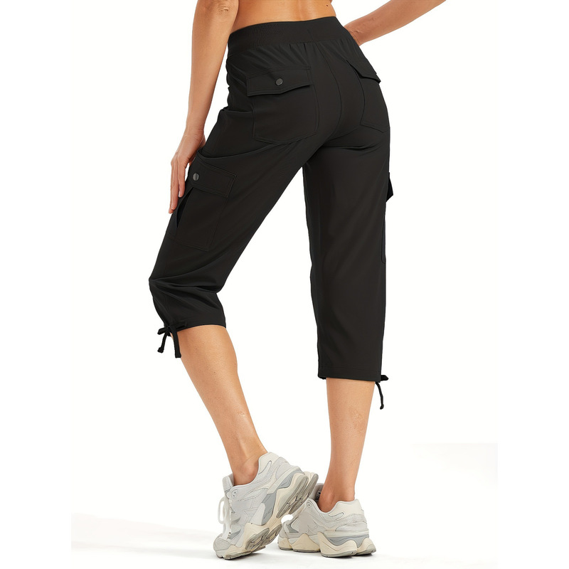 O 92745L Women's quick dry cargo capris women's quick-dry workwear capri pants