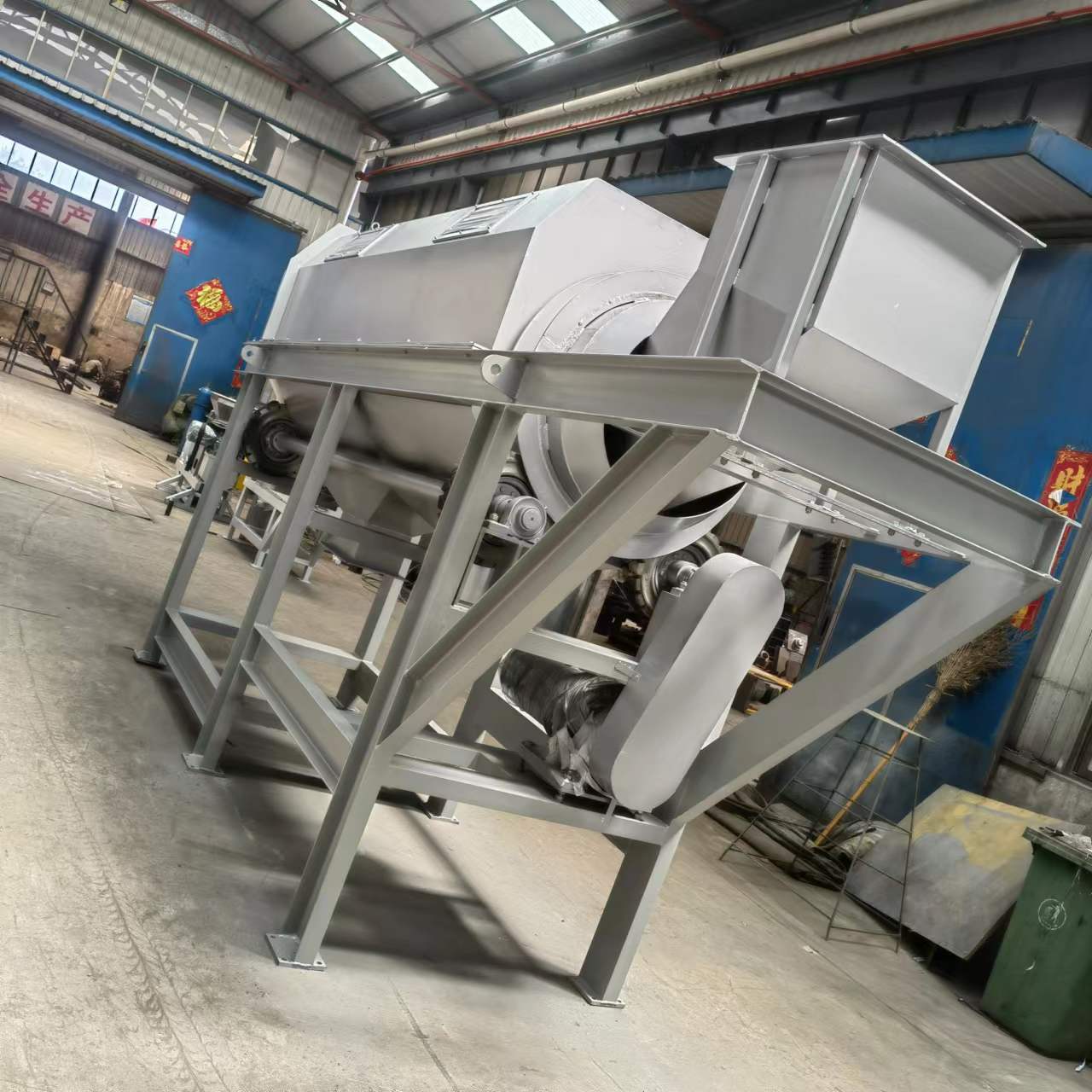 10T双螺旋压榨机 湖北菜市场垃圾脱水 餐厨垃圾自动分选设备