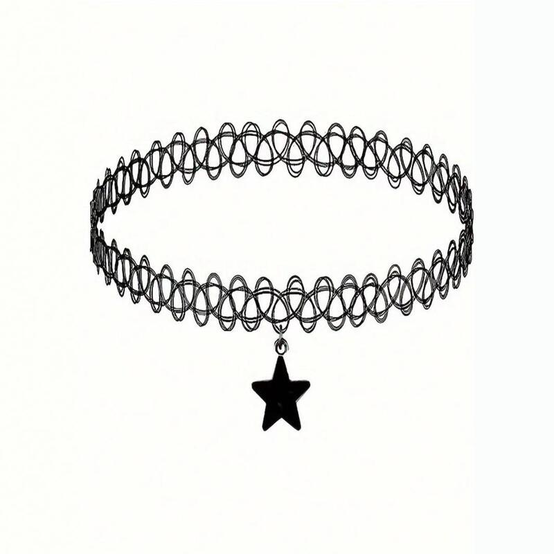 Hand Woven Fishing Line Star Horn Butterfly Cross Spider Tattoo Vintage Clavicle Chain Necklace Chain Hand Woven Fishing Line Star Horn Butterfly Cross Spider Tattoo Vintage Clavicle Chain Necklace Chain