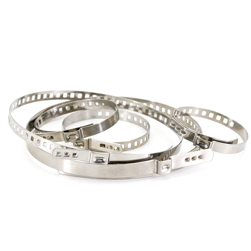 Abrazadera de manguera no polar de oreja única ajustable de acero inoxidable 304 abrazadera de tubería de agua abrazadera de tubería de sujeción jaula de bola semi-eje abrazadera de tubería