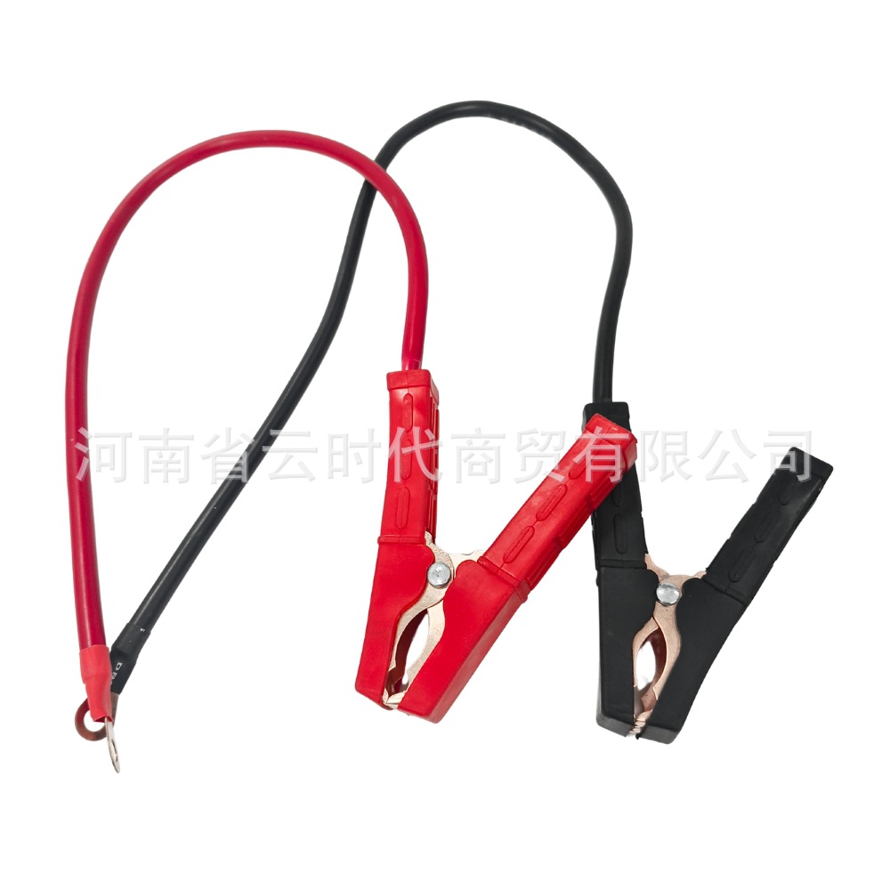 Red and Black Alligator Clips 45mm Long Car Battery Starter Jumper Cable Pure Copper Metal Flexible Wire Tool