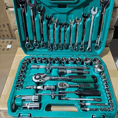Mühərrik tənzimləmə alətləri Repair Tool Set Socket - 61-piece-24-tooth-auto-repair-set-replacement-guaranteed-if-damaged