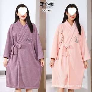 Bath Towel 2024 New Style Cotton Cotton Household Bathrobe Female Adult Wearable Wrap-on Quick-drying Couples Bath Skirt