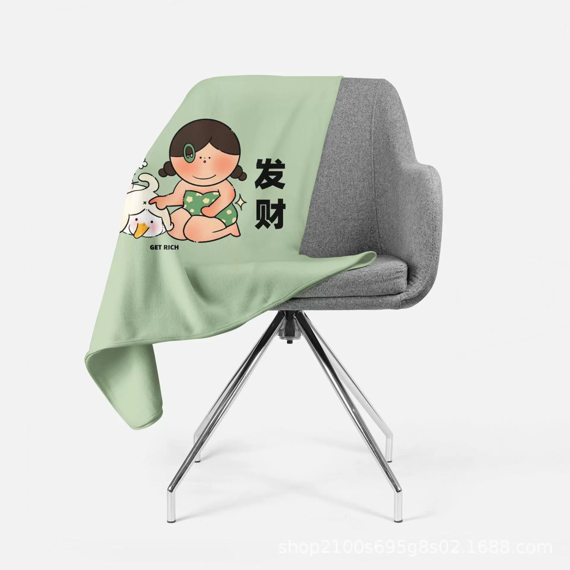 工厂直供一件制定法兰绒毛毯批发明星周边定制午睡空调跨境小毛毯