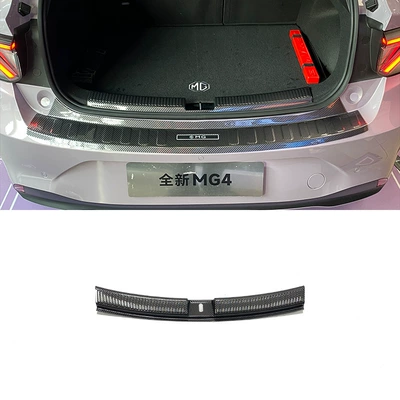 Guard, Tailgate Protection, Dekorativ pedal başlıqları - 1-piece-of-inner-guard-plate-abs-carbon-fiber-pattern-for-mg4-ev-urban