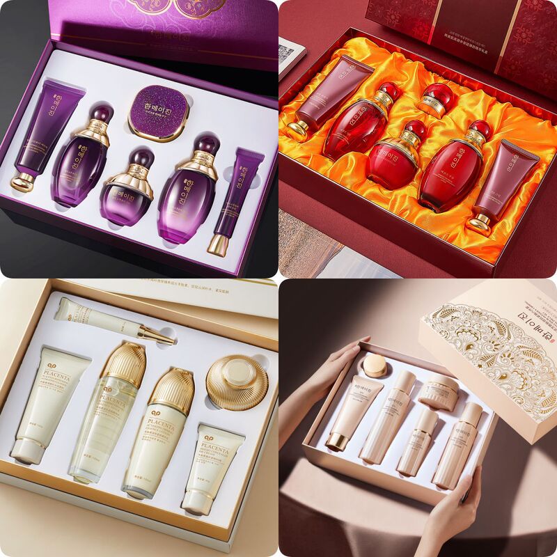 Korean Beauty Ganoderma Six-Piece Set Beauty Salon Line Water Cream Set Skin Care Product Set Box Mom's Skin Care Products in Stock Korean Beauty Ganoderma Six-Piece Set Beauty Salon Line Water Cream Set Skin Care Product Set Box Mom's Skin Care Products in Stock