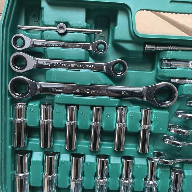 Minda Hardware 150 ピース自動車修理ツールセット車の修理セットソケットレンチ組み合わせツール修理|undefined