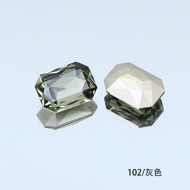 東洲クリスタル14*10長方形八角形ネイルアート尖底ラインストーンK9ガラスラインストーンDIY装飾品アクセサリー衣料品材料|undefined
