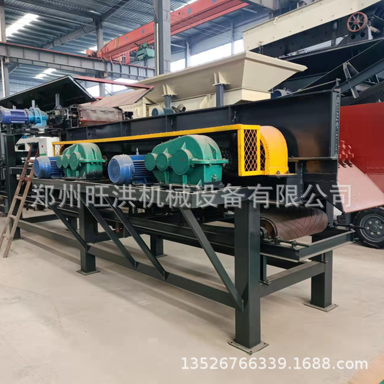 泥石沙子分离设备 河道清淤滚轴蝶盘筛 100吨建筑垃圾石料分拣机