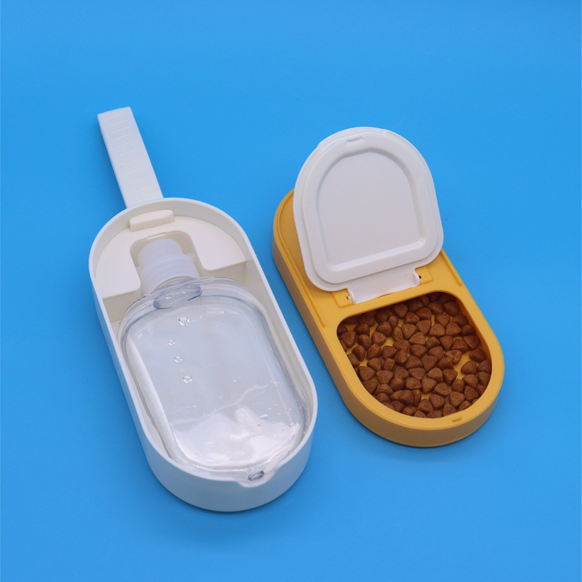 Amazon Pet Taza de acompañante Taza de agua para perros Saliente Bebedero de agua para perros Taza de comida de agua portátil Alimentador de agua