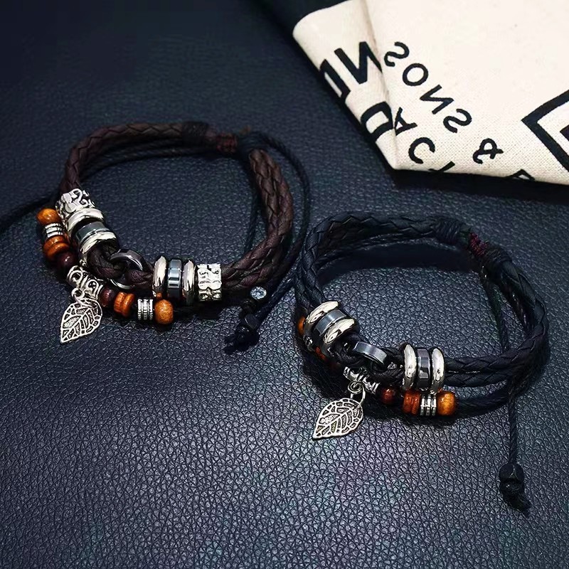 Retro woven bracelet handmade for men and women