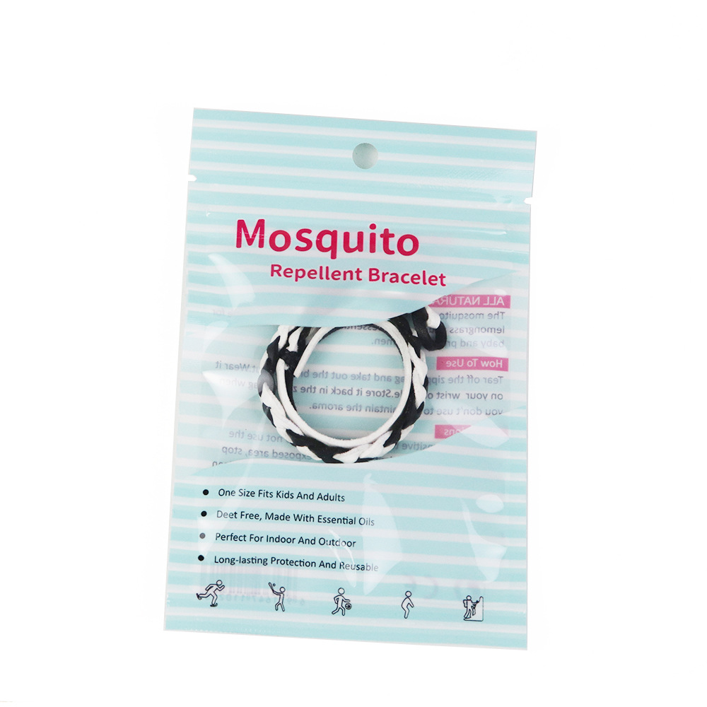 흑백 가죽 팔찌 (컬러 백에 1 개)