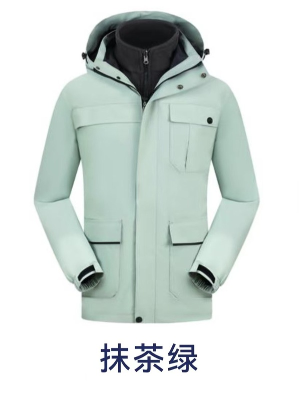 户外冲锋衣男女三合一加绒加厚防风防水工作服外套内胆可选白鸭绒|undefined