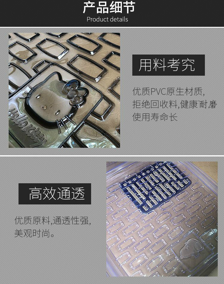 Front Row Single Piece Crystal Transparent Universal Car Floor Mat
