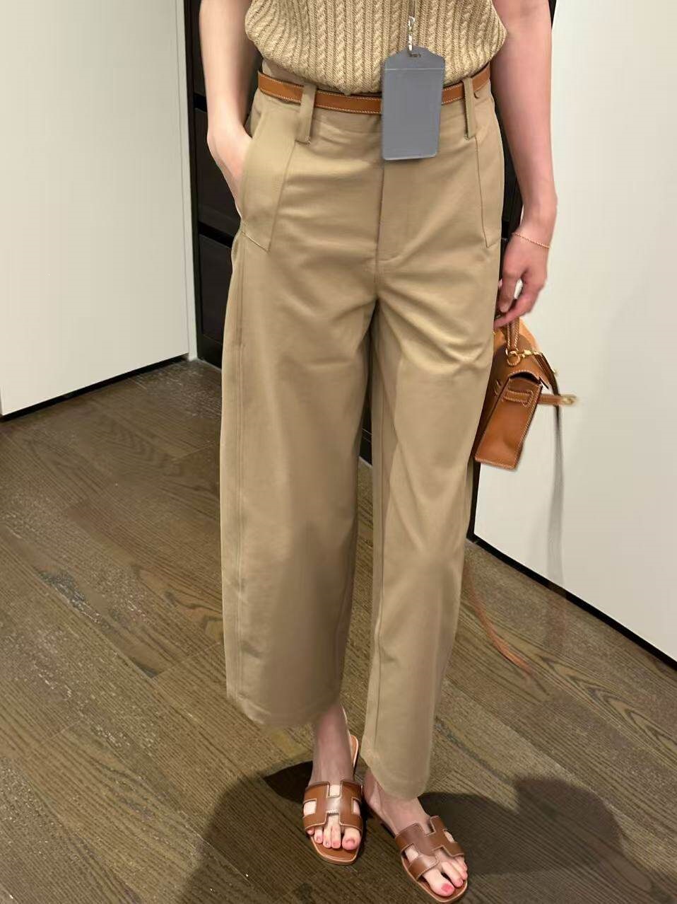 2026 Summer New Style [High-End Smart Look] Commuter Wrinkle-Resistant Non-Ironing Hip-Covering Slimming Nine-Point Suit Casual Pants