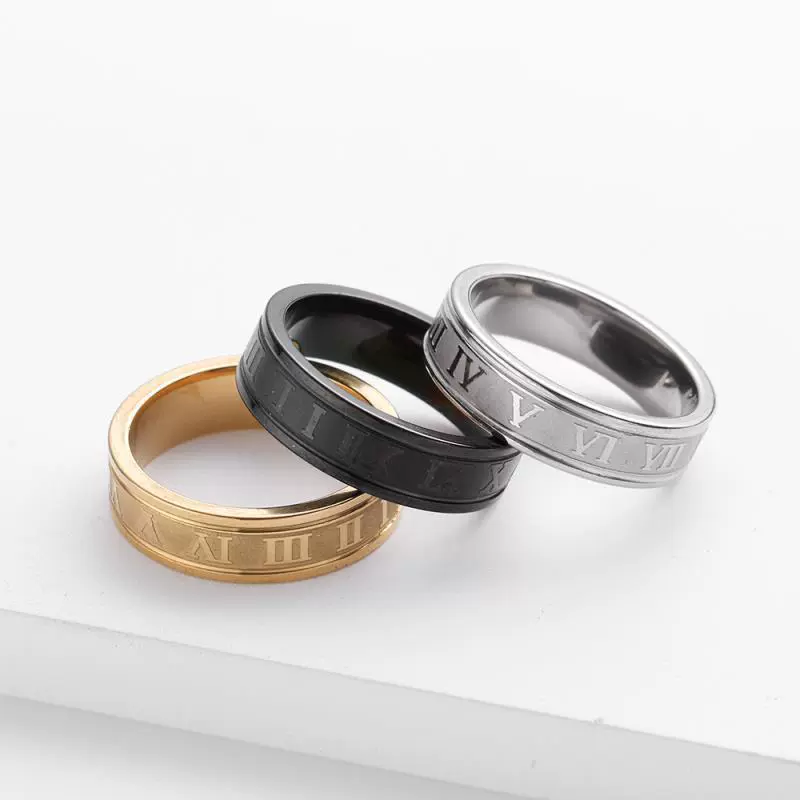 Ring stainless steel, small design jewelry, brand accessory, 6mm, does not fade, wholesale
