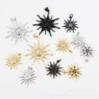 Подвесное ожерелье медь солнечный стиль, цвет золота 18K с микрозазоркой циркона, diy аксессуар