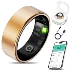 Amazonの人気スマートリング心拍数血中酸素睡眠健康モニタリング健康多機能スマートリング