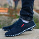 Summer Mesh Shoes Men's Breathable Deodorant Sports Casual Shoes Men's Light Soft Sole Non-Slip Old Beijing Cloth Shoes for Men