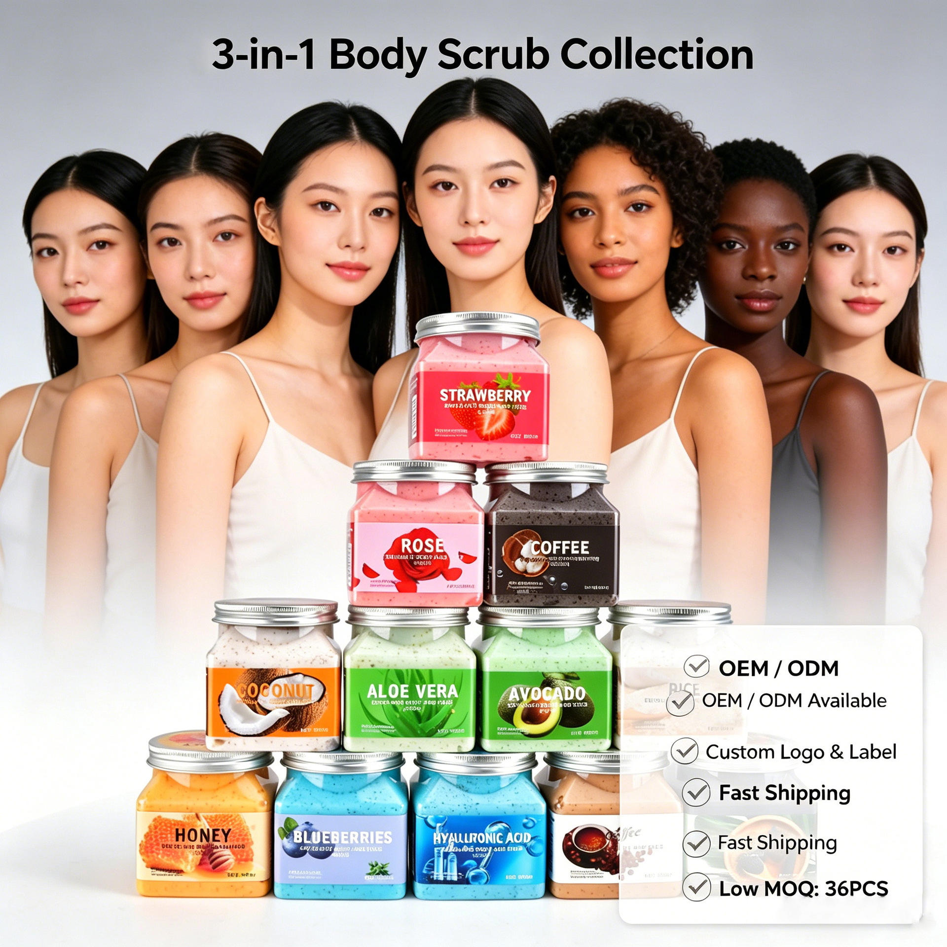 Cross-border Avocado Body Scrub Exfoliante Body Scrub image 1