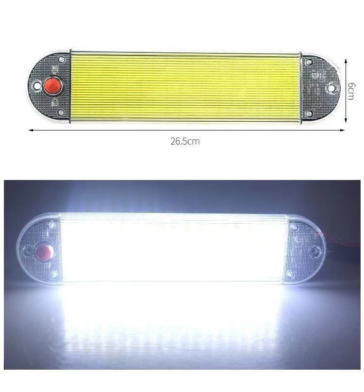 24V Large Truck Led Cab Reading Light 12V Car Interior Light Express Delivery Compartment Indoor Ceiling Led Roof Light