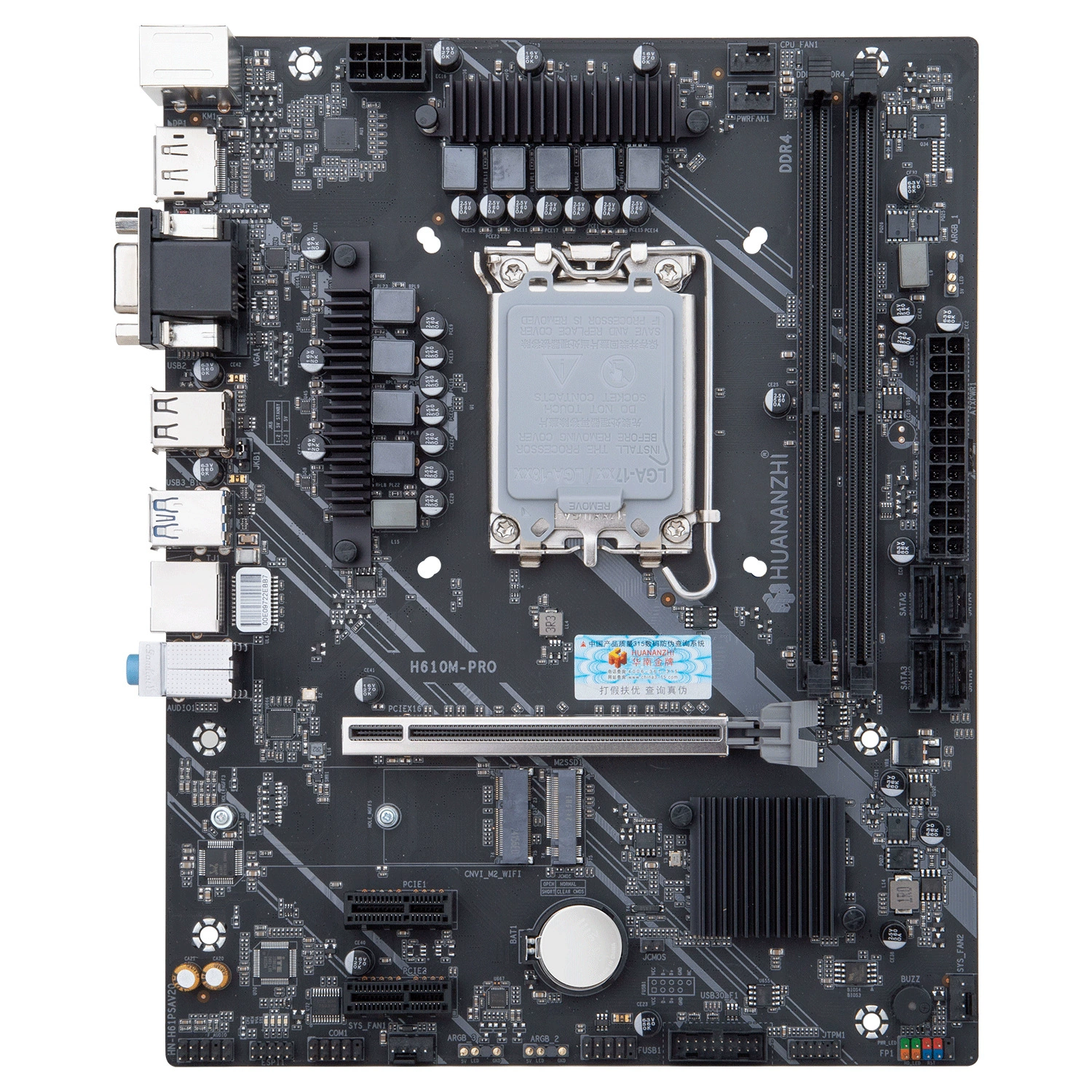 Материнская плата H610M-PRO LGA1700 DDR5 64GB для настольного ПК, Black Myth Wukong, игровая