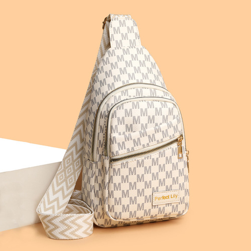 Cross-border women's chest bag, new single-shoulder crossbody bag for women, fashionable ultra-light large capacity women's bag, factory wholesale