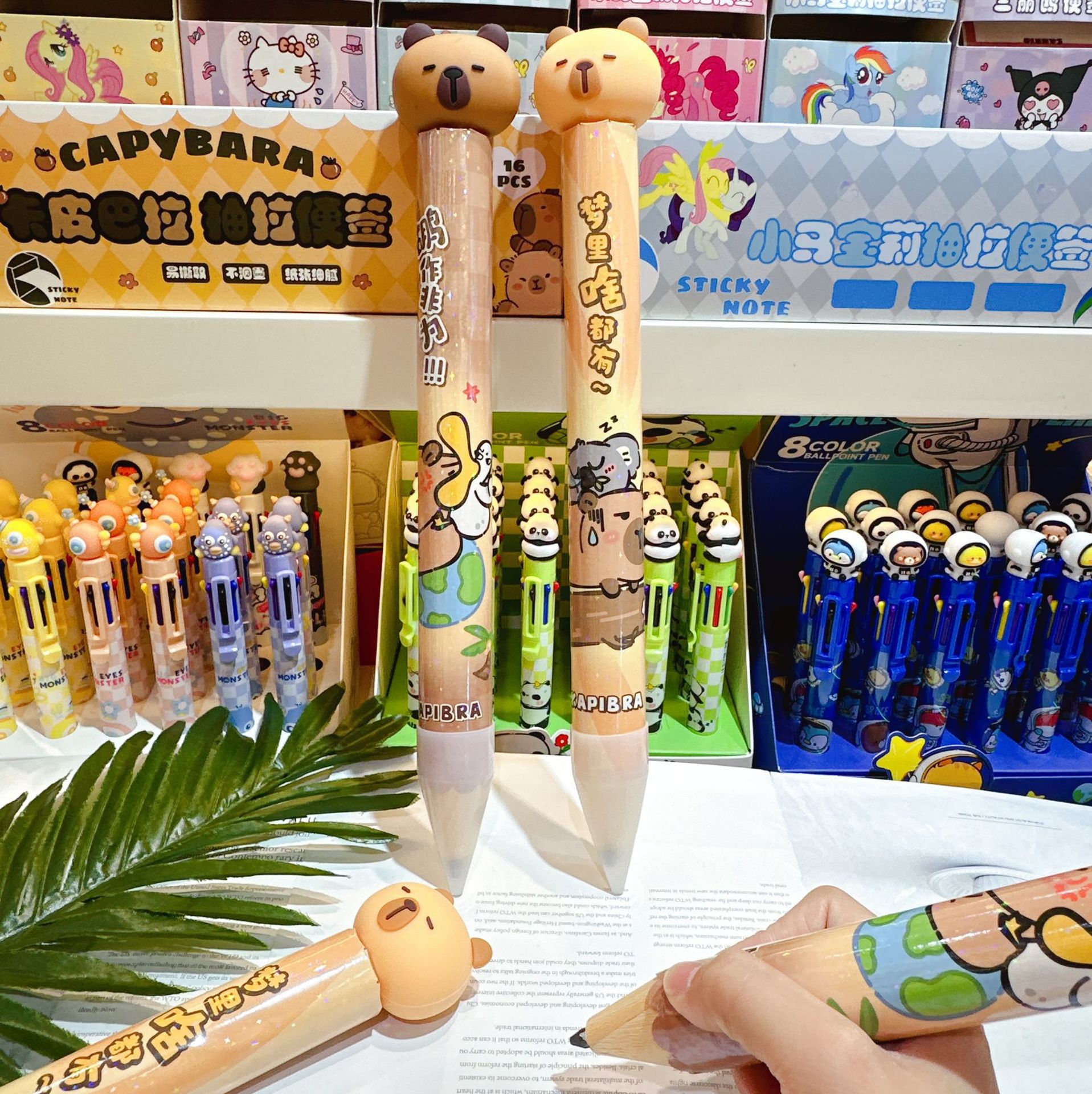 Nuevo Capibara en forma de lápiz grande en línea encantador lápiz de dibujos animados número uno lápiz creativo lápiz gigante