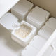Desktop Storage Box Mini with Lid Elastic Window Cotton Swab Cosmetic Cotton Plastic Dustproof Student ins Sundries Finishing Box