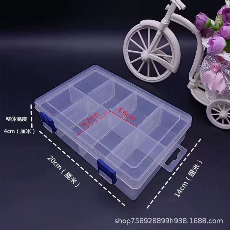 Storage box, small storage system, earrings, transparent plastic accessory
