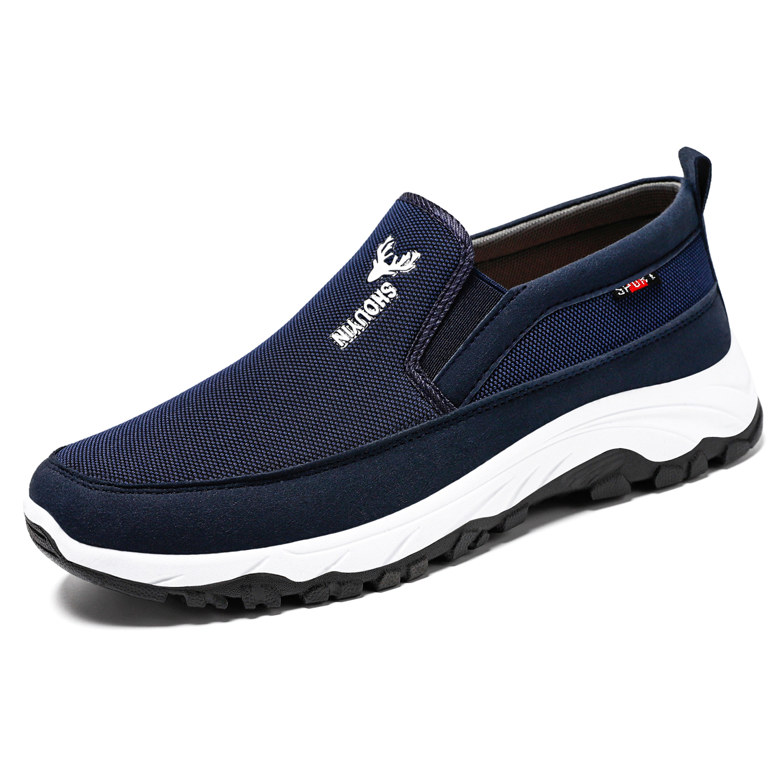 Zapatos de Hombre, Nuevo Estilo, Zapatos de Tela Sin Cordones, Zapatos Casuales para Transmisión en Vivo, Dropshipping, Zapatos Casuales con Suela Suave, Mocasines
