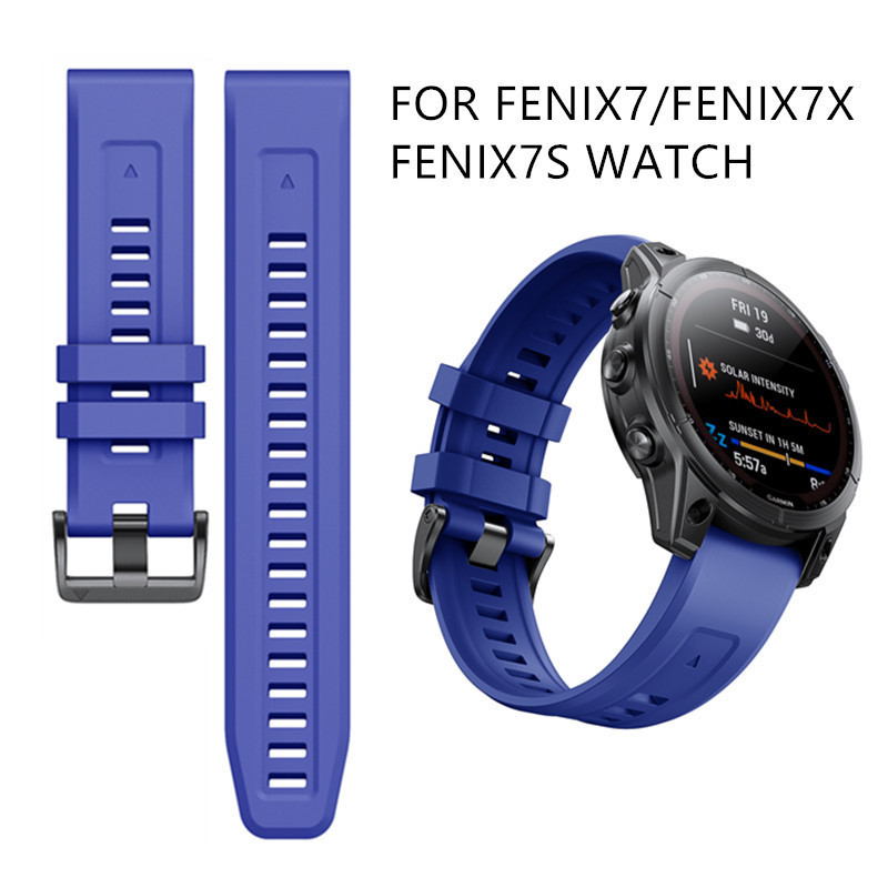 Suitable for Garmin Fenix7 Watch Strap Garmin Fenix7X Quick Release Silicone Wrist Strap Universal Fenix6 Suitable for Garmin Fenix7 Watch Strap Garmin Fenix7X Quick Release Silicone Wrist Strap Universal Fenix6