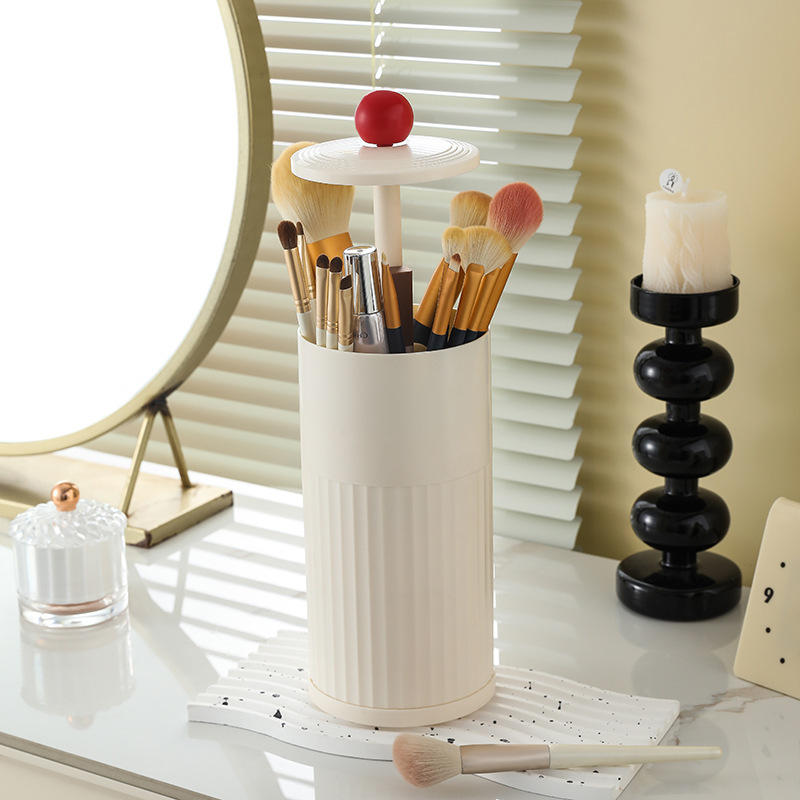 Lift makeup brush holder white