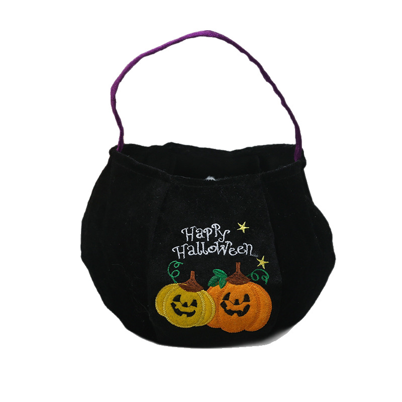 Bolsas de dulces de Halloween, bolsas de dulces, bolsas de calabaza tridimensionales portátiles, regalos para niños, accesorios del festival de fantasmas, bolsas de Halloween transfronterizas