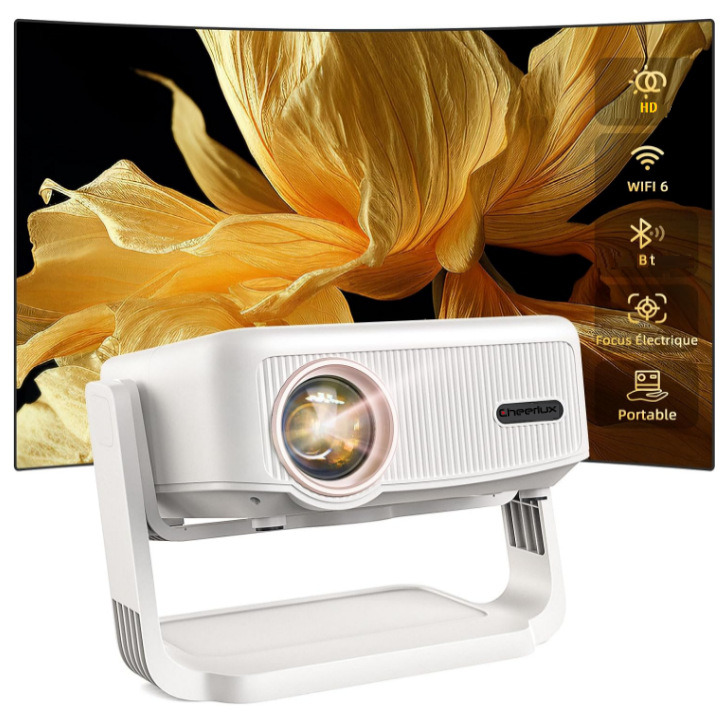 Portable Projector for Office Meeting Rooms, Dormitories, Bedrooms, Living Rooms, Mobile Phone Projection, Tv All-In-One, High-Definition Home Use