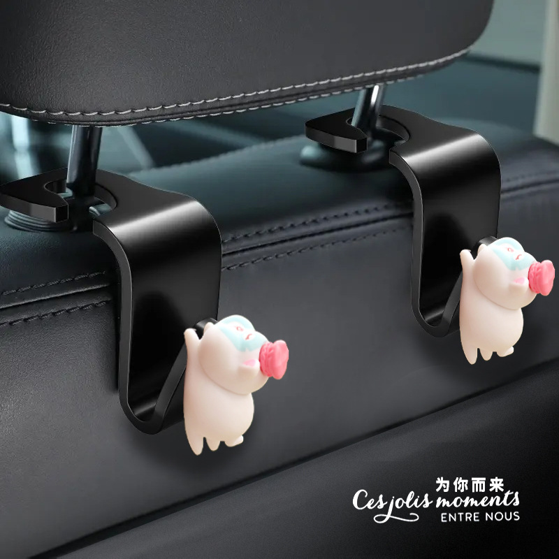 Gancho de coche de anime tridimensional de dibujos animados gancho de coche gancho de asiento multifuncional asiento lindo de dibujos animados para niñas