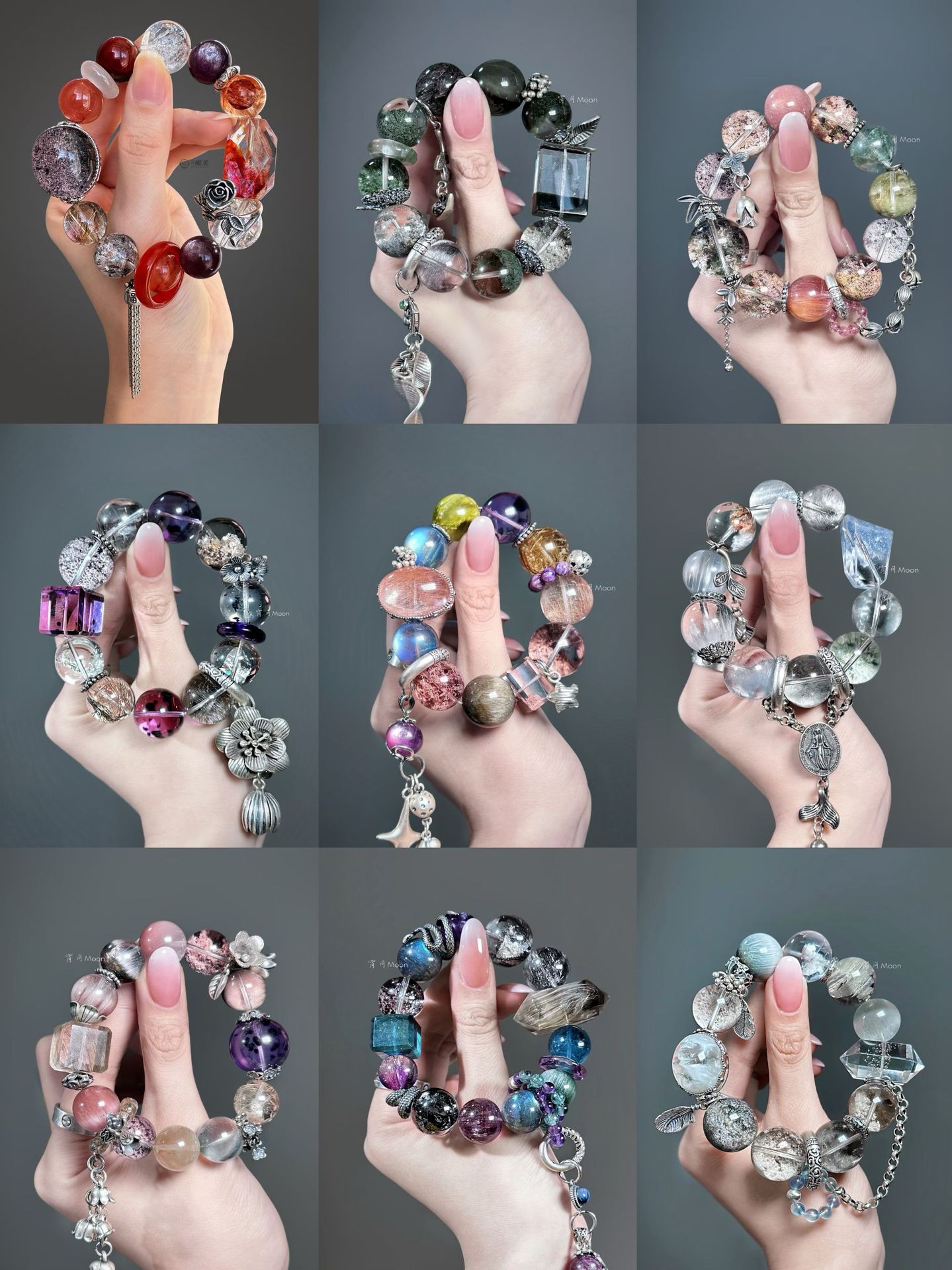 Natural Tea Crystal DIY Jewelry Accessories Single Beads Accompanying Faceted Loose Beads Spacer Crystal Jewelry Bracelets with Beads