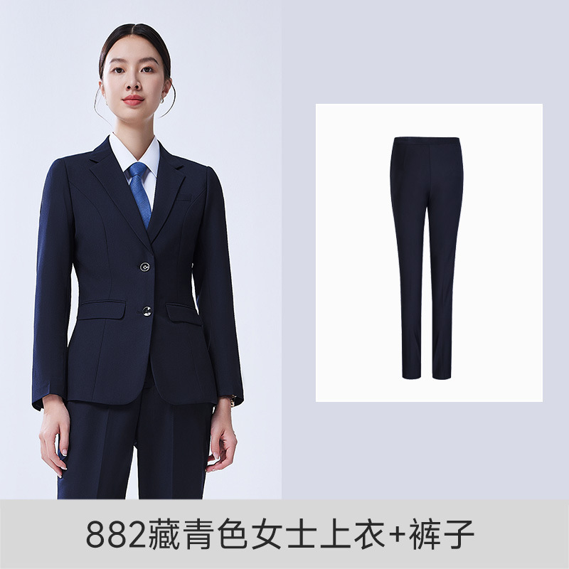 882 네이비 블루 여성 상의 + 바지