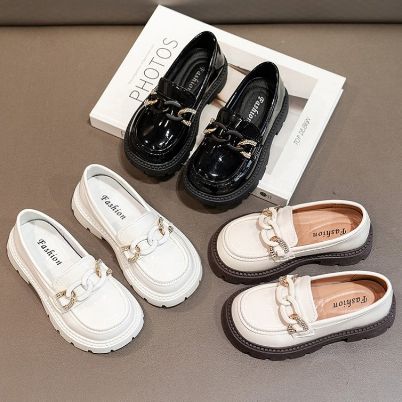 Girls' Leather Shoes Spring and Autumn 2025 Fashion Western Style Children's Princess Shoes Middle and Big Children's British Style Little Girl's Leather Shoes